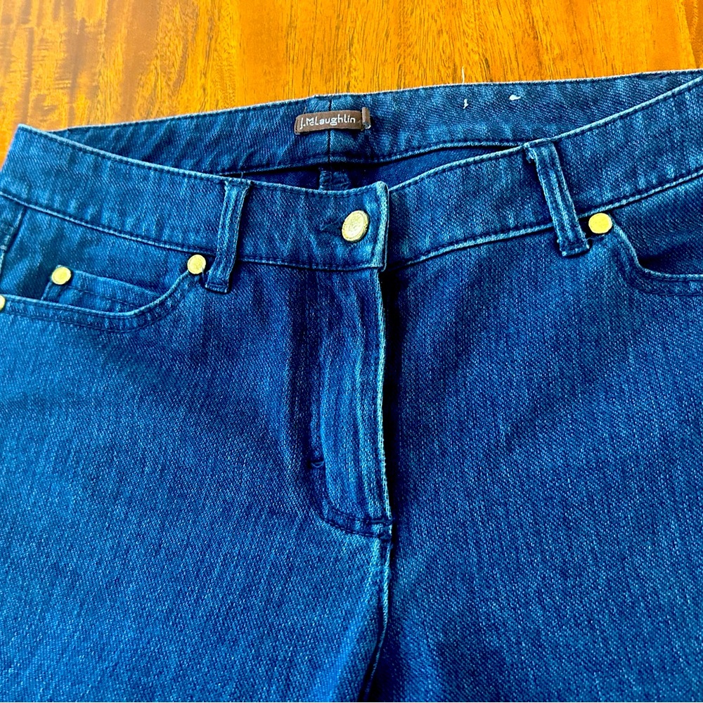 High Rise J McLaughlin  Blue Jeans with Classic Style- like new